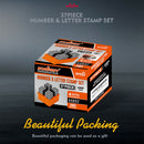 37Pcs 6mm Number & Capital Letter Stamp Set Punches Metal Plastic Wood Leather-9