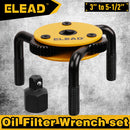 ELEAD 3" to 5-1/2" Oil Filter Wrench Set Oil Filter Removal Tool Automotive Use-2