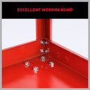 Tool Trolley 3-Tier Workshop Cart Rolling Steel Parts Storage Handyman 150KG Red-6