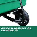 SEDY 225L Poly Pull Dump Cart Garden Hand Trailer Wagon Lawn Wheelbarrow-5