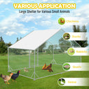 VaKa 3x2x1.95m Metal Walk-in Chicken Coop Rabbit Hutch Cage Hen House Chook Au-7