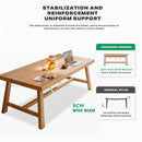 1.4M Solid Wood Dining Table Square Dining Table Dining Table Kitchen Furniture-6