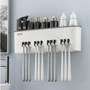 Bathroom Wall Mounted Toothbrush Holder Toothpaste Stand Storage Rack With Cup - Two Cups Set-11