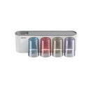 Bathroom Wall Mounted Toothbrush Holder Toothpaste Stand Storage Rack With Cup - Two Cups Set-8