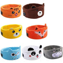 Cute Bluetooth Headband Headphones Wireless Sleep Music Mask with Mic - Dark Orange-Fox-2