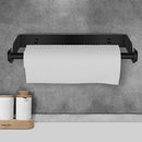 Paper Towel Holder Under Cabinet Wall Mount Stainless Steel Rack Kitchen - Silver-11