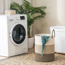 Handheld Cotton Rope Woven Storage Basket for Bedroom Bathroom Closet Durable-5