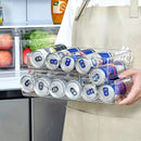 Double Tier Drinks Organiser Drawer Shelf Storage Rack Beverage Dispenser Holder-10