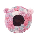 Hanging Warm Cotton Nest Hammock Cozy Bed for Parrots and Other Bird Species - Blue-8