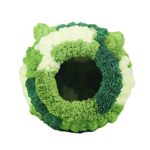 Hanging Warm Cotton Nest Hammock Cozy Bed for Parrots and Other Bird Species - Green