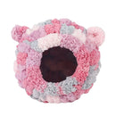 Hanging Warm Cotton Nest Hammock Cozy Bed for Parrots and Other Bird Species - Pink-1