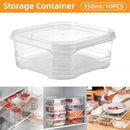 10-Piece 350 ml Stackable Storage Container Set with Lids-1