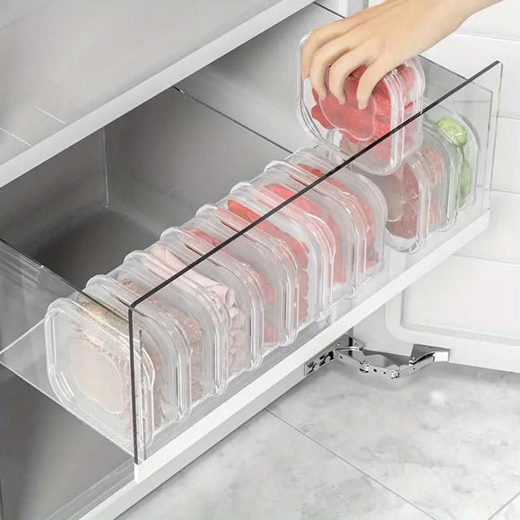 10-Piece 350 ml Stackable Storage Container Set with Lids