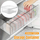 10-Piece 350 ml Stackable Storage Container Set with Lids-13