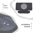 50PCS Handmade Soap Paper Box Round Window Kraft Black White Candy Biscuit Box - Black-50pcs 8*8*3CM-8