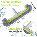 Swimming Pool Cleaning Brush Corner Scrub Brush Pool Wall Floor Cleaner Tool-3