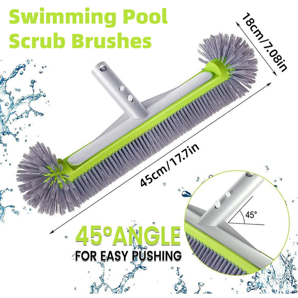 Swimming Pool Cleaning Brush Corner Scrub Brush Pool Wall Floor Cleaner Tool