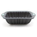 1-Piece Rectangular Flower-Pattern Cake Pan, Grey-12