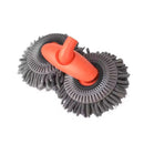 1-Piece Extendable Double-Head Car Wash Mop, Orange and Grey-11
