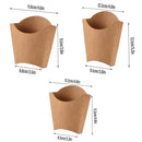 100pcs Kraft Paper Popcorn Box Folding Baking Box Party Snack Treat Container - 11.6x9.1cm-3