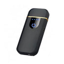 Arc Rechargeable Windproof Flameless Electronic Metal Lighter Usb Lighters Au - Black-6