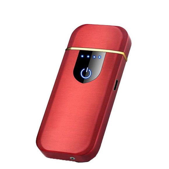 Arc Rechargeable Windproof Flameless Electronic Metal Lighter Usb Lighters Au - Blue