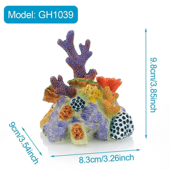 Aquarium Resin Coral Decorations for Fish Tank Marine Simulation Micro Landscape - GH1666