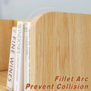 Natural-Finish Desktop Shelf with Two Drawers - 1 Piece-9