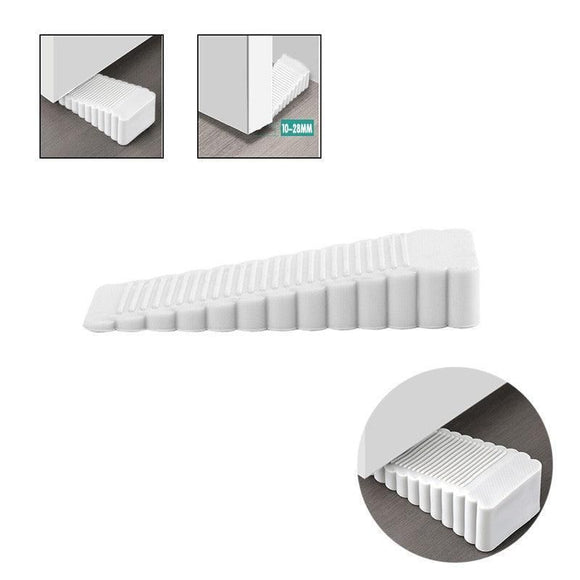 2Pcs Thick Rubber Wedge Door Stoppers Floor Carpet Heavy Duty Door Stop Security