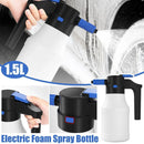 Cordless Electric Foam Sprayer 1.5L USB Rechargeable for Car and Garden, 1 Piece-1