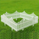 White Garden Edging Fence Panels 60 x 33 cm - 12 Pieces-8