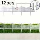 White Garden Edging Fence Panels 60 x 33 cm - 12 Pieces-12