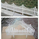 White Garden Edging Fence Panels 60 x 33 cm - 12 Pieces-13