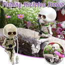 1-Piece Fishing Skeleton Garden Ornament-1