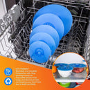 5-Piece Blue Food Cover Set in Assorted Sizes-5