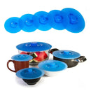 5-Piece Blue Food Cover Set in Assorted Sizes-12