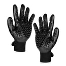 Black Pet Grooming Gloves - 1 Pair (2 Pieces)-2