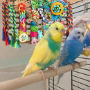 1-Piece Multicolour Bird Cage Climbing Net Toy, 28 x 21 cm-5
