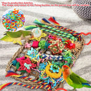 1-Piece Multicolour Bird Cage Climbing Net Toy, 28 x 21 cm-7