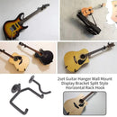 Wall Mounted Guitar Hanger Split Type for Guitar Studio Space Saving Secure Hold-4