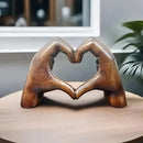 1-Piece Brown Heart-Hand Decorative Figurine, 18.5 cm-9