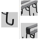 2-Piece Black Under-Shelf Cup Holder Rack Set-9