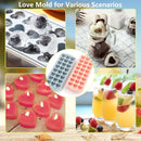 2-Piece 21-Cavity Heart Ice Tray Set in Pink and Blue-6