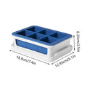 3-Piece 6-Cell Ice Cube Tray Set with Lid and Storage Container-3
