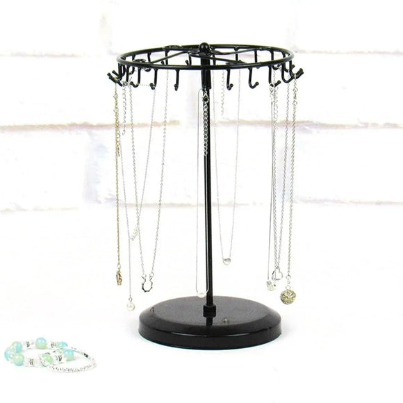 1-Piece Black Rotating Jewellery Display Rack