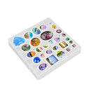 31 Pcs DIY Resin Casting Mould and Pendant Tray Kit for Jewellery Making-5