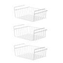 3PCS Hanging Storage Basket Rack Organizer Kitchen Wardrobe Shelf Cabinet Basket-2