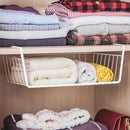 3PCS Hanging Storage Basket Rack Organizer Kitchen Wardrobe Shelf Cabinet Basket-4