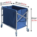 Folding Linen Trolley with Hand Push Design for Storage Room Cleaning Service-3