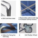 Folding Linen Trolley with Hand Push Design for Storage Room Cleaning Service-5